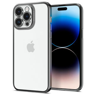 Coque Spigen Optik Crystal iPhone 14 Pro Chrome Grey