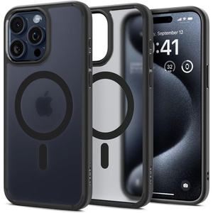 Etui Spigen Ultra Hybrid Mag MagSafe iPhone 15 Pro Max Frost Black Case